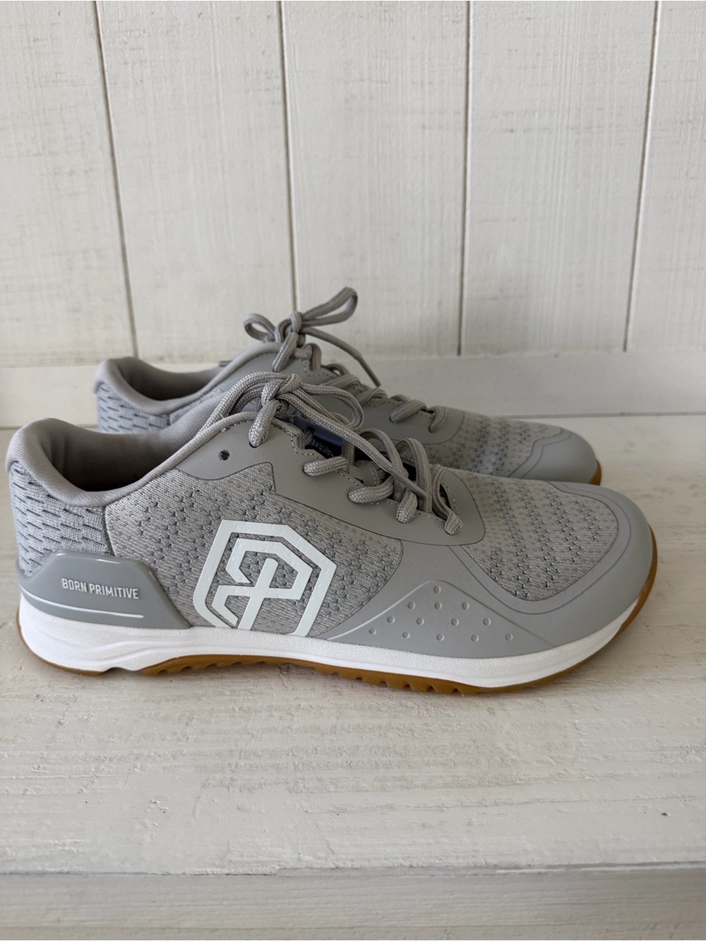 Born Primitive Men's Light Gray Athletic Training Shoes